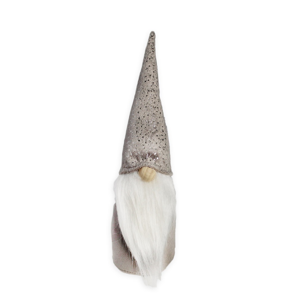 Skřítek textil 13cm šedá